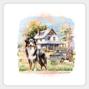 Dog - Australian Shepherd Magnet